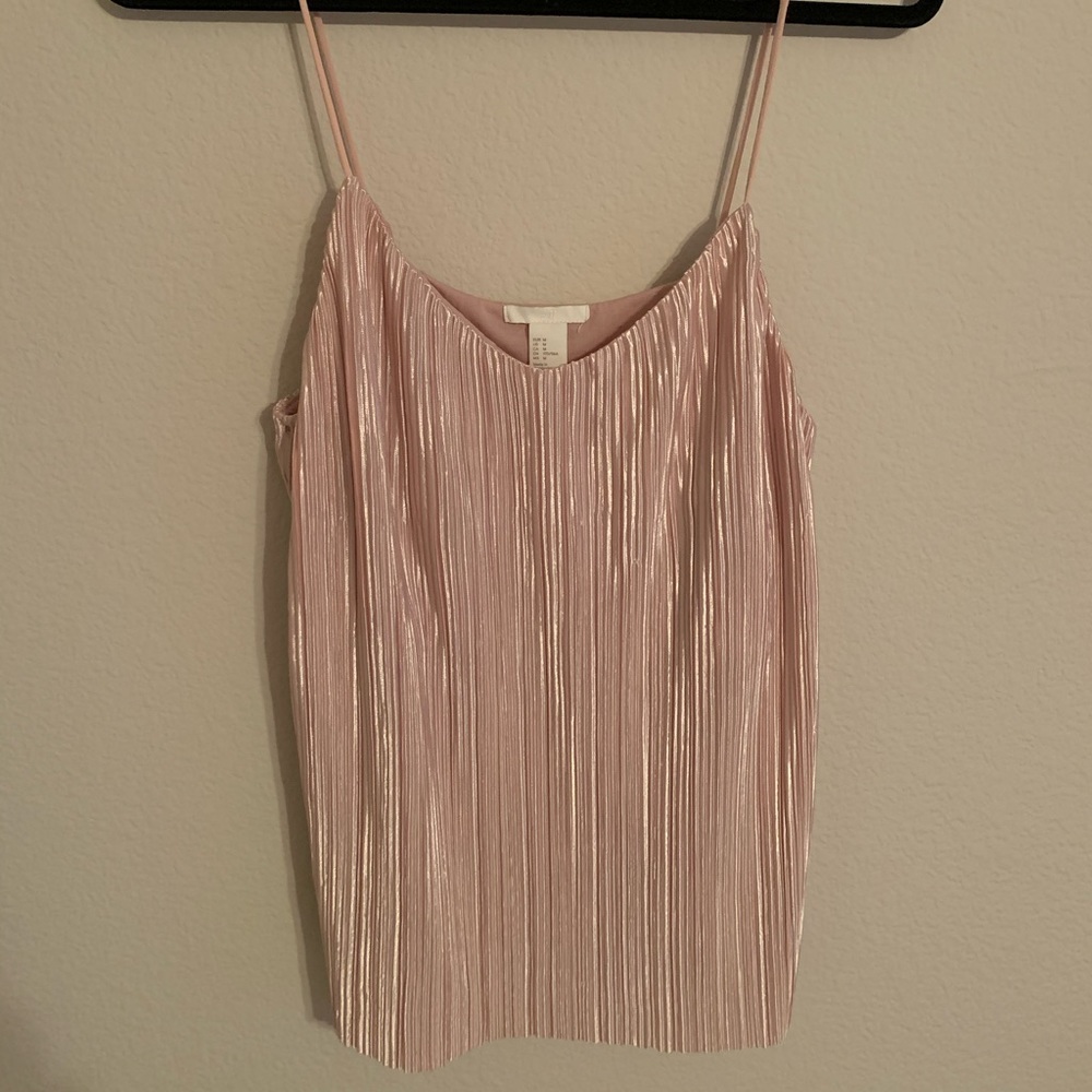 Pink Silky Tank Top H&M